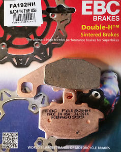 EBC Brakes Double-H Sintered Superbike Brake Pads Rear - FA192HH EBC Brakes Double-H Sintered Superbike Brake Pads Rear - FA192HH